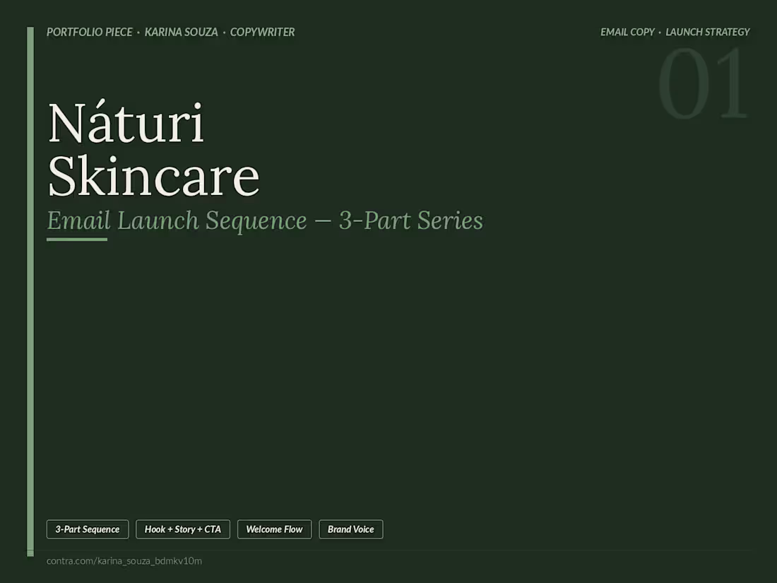 Cover image for Náturi Skincare - Email Launch