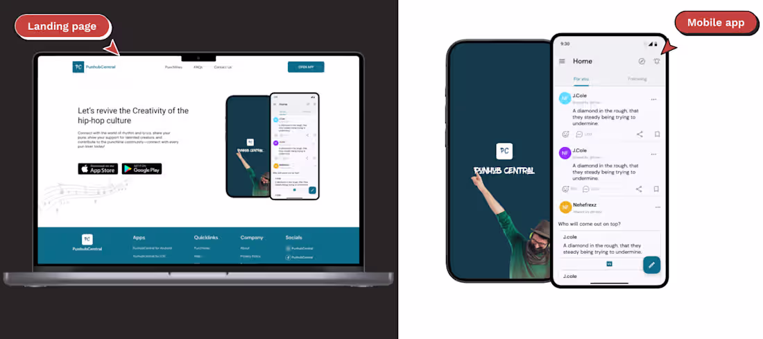 Cover image for Over 100 Active Users: PunhubCentral Design Case Study