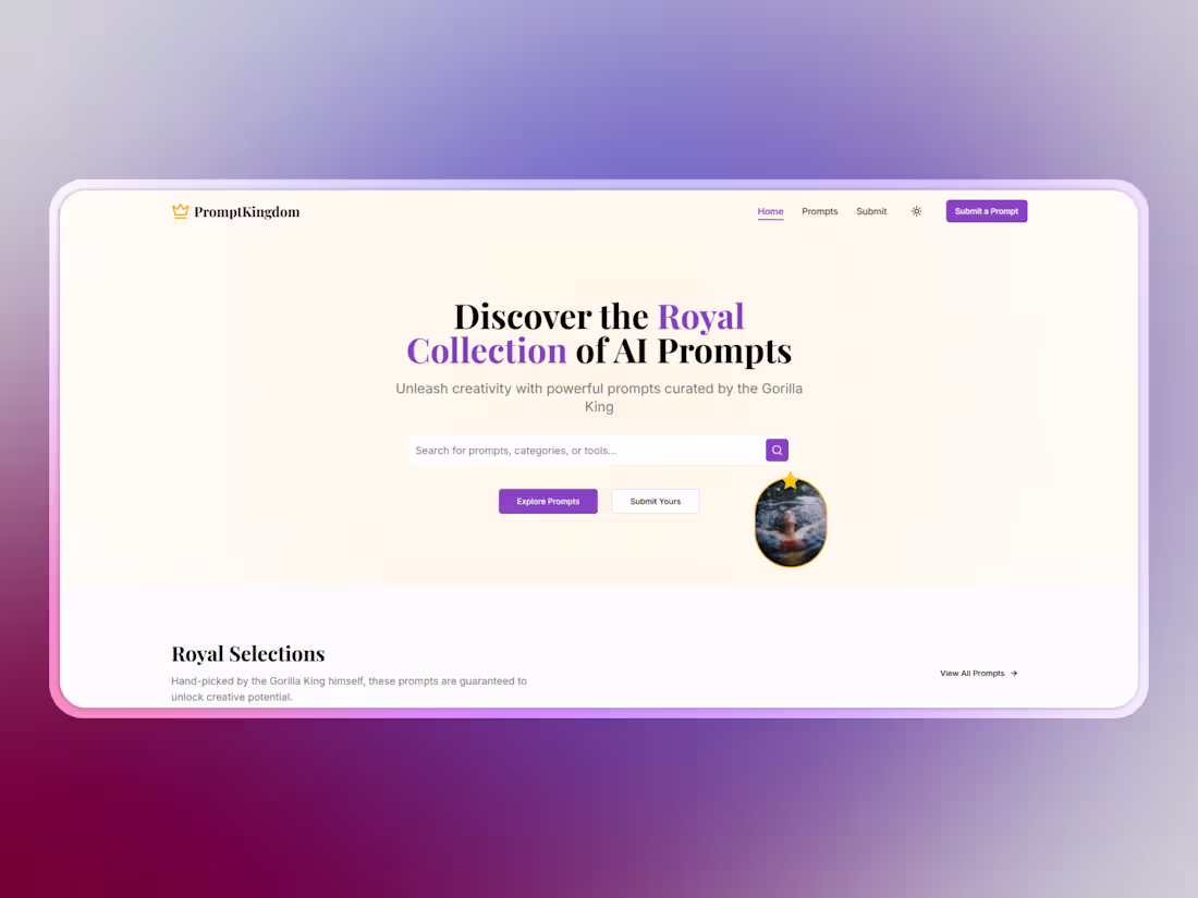 Cover image for KingPrompt - Directory of the Best AI Prompts