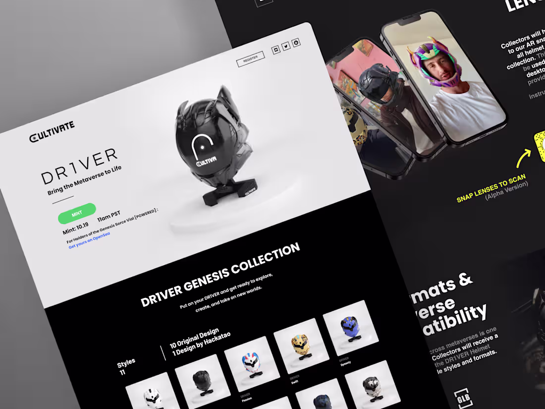 Cover image for Cultivate Website and Minting Experience Development