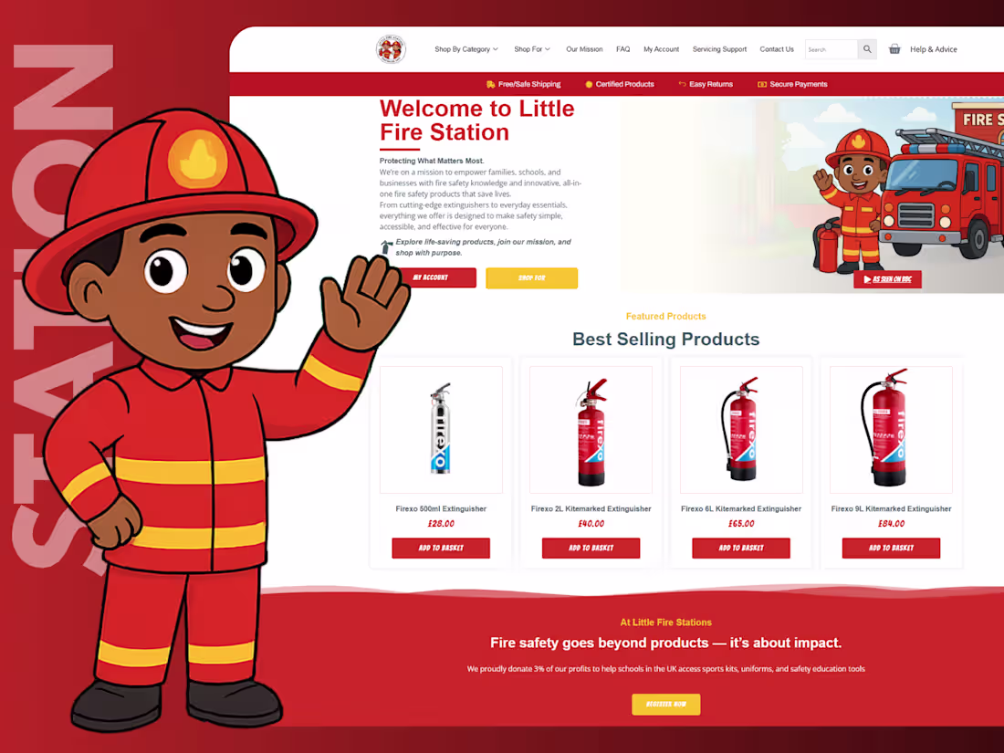 Cover image for 🚀 Little Fire Station Website