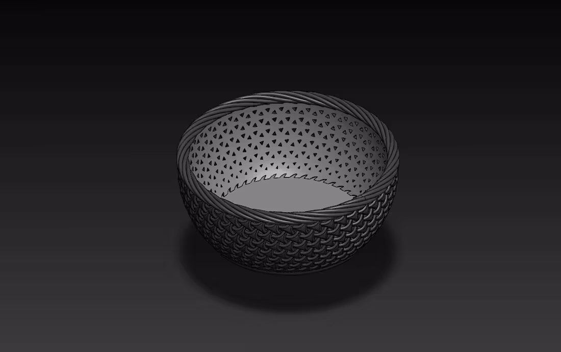 Cover image for Sequence Basket 3D Model | SolidWorks