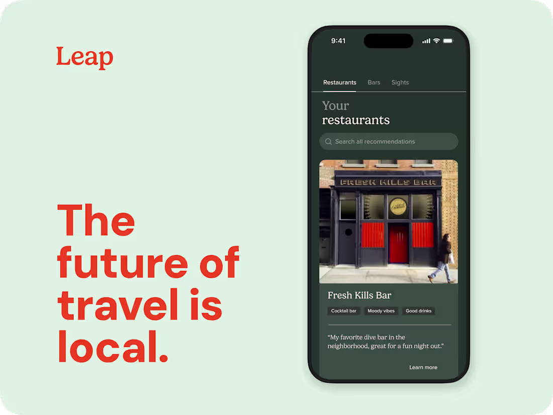 Cover image for Leap: Shaping an Early Stage Travel Venture