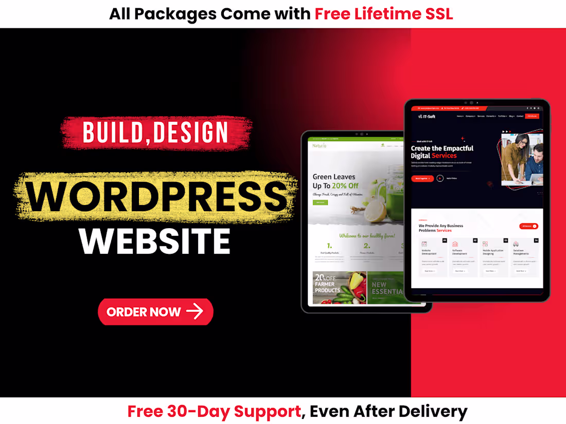 Cover image for WordPress Development Expert: Responsive and SEO-Optimized Site