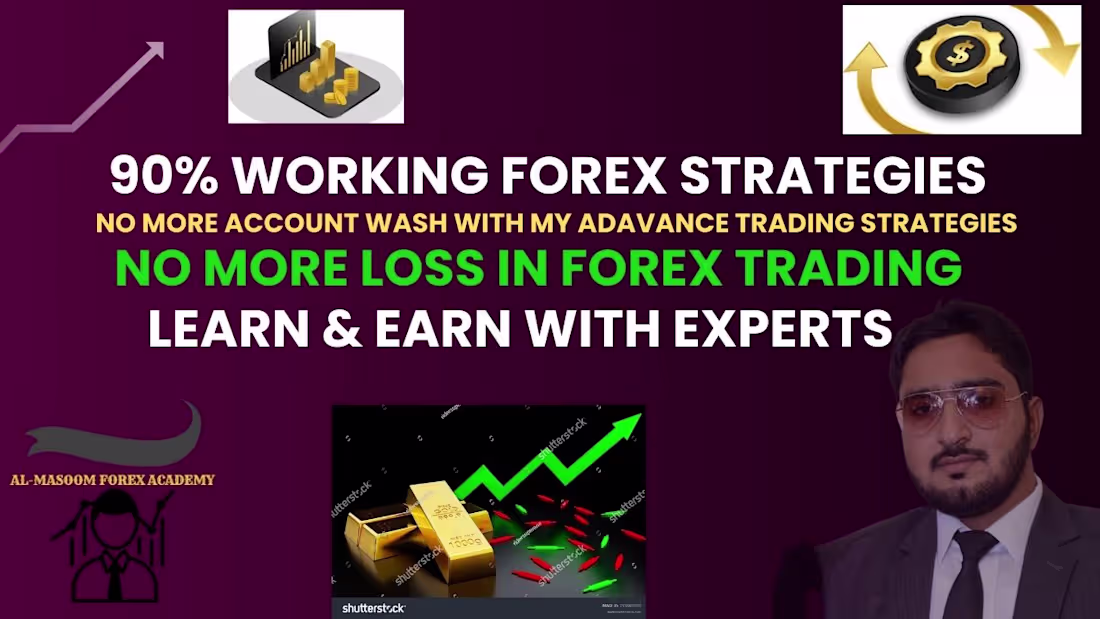 Cover image for I will teach you 90 percent working strategy of forex trading