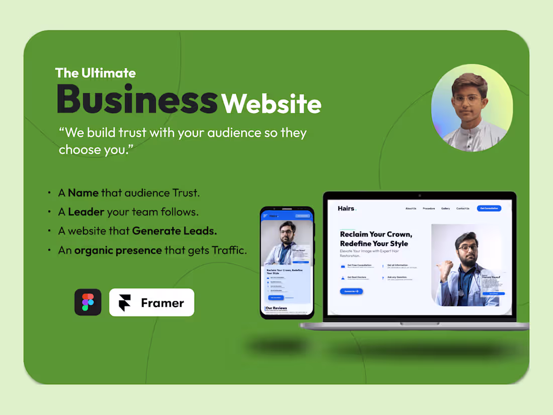 Cover image for I will create a highly converting Webdesign for your Business