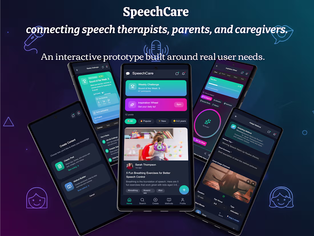 Cover image for SpeechCare: Interactive App for Speech Therapy
