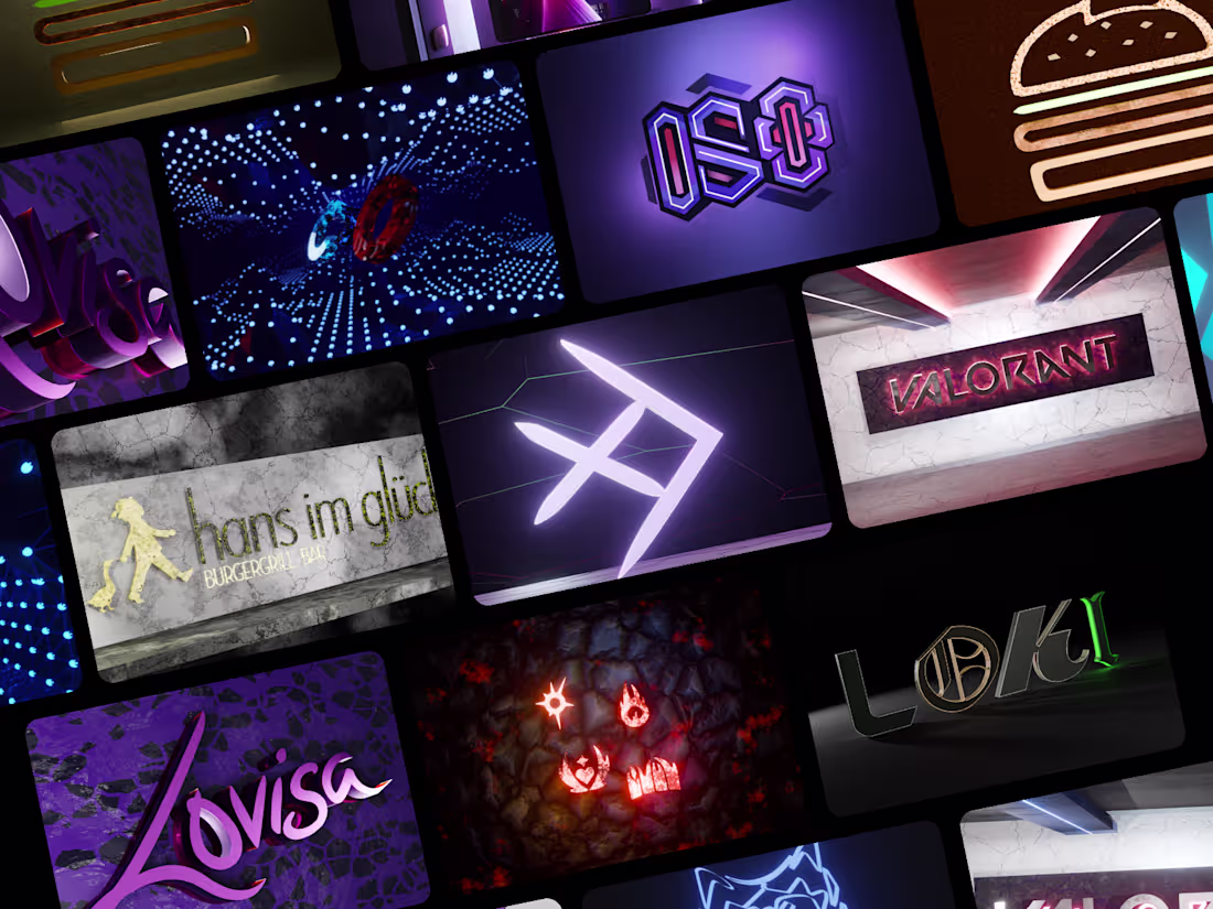 Cover image for 3D Logo Design & Animation • Multi-Project Compilation
