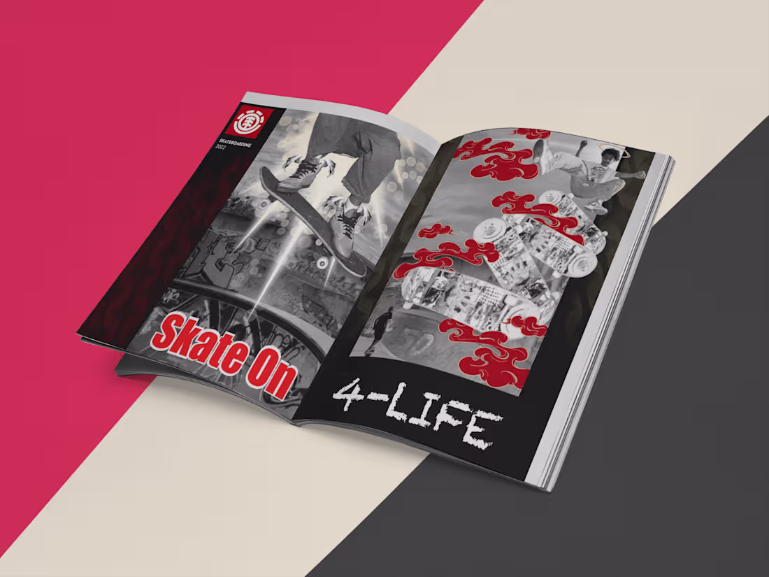 Cover image for Style and Design  element skateboard editorial 