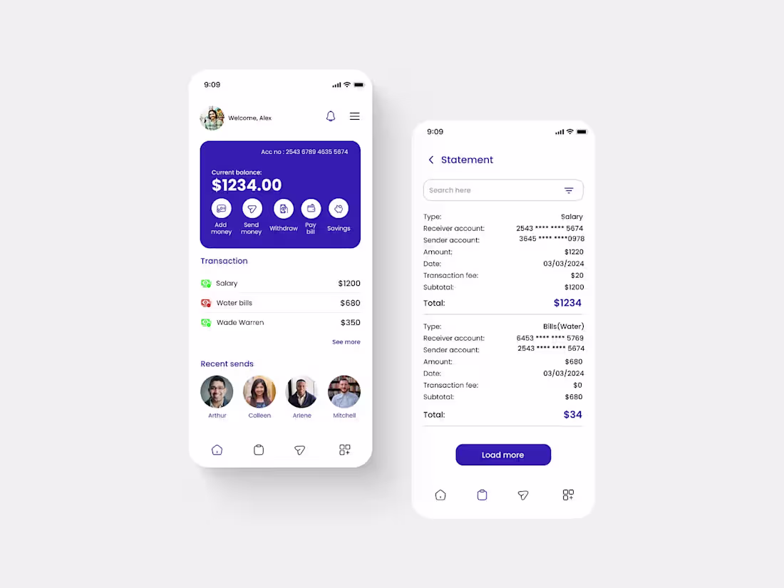 Cover image for : Banking App UI Design