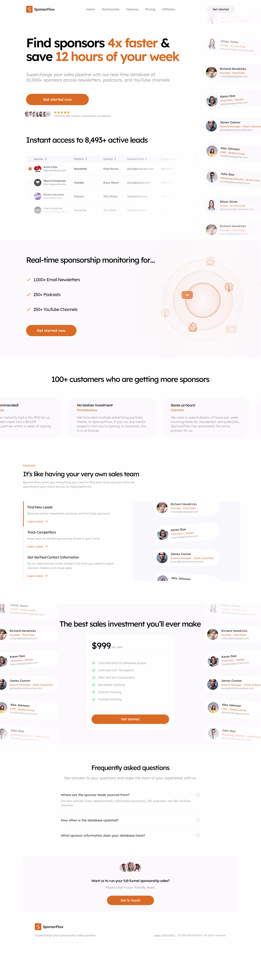 Cover image for SponsorFlow - Landing page