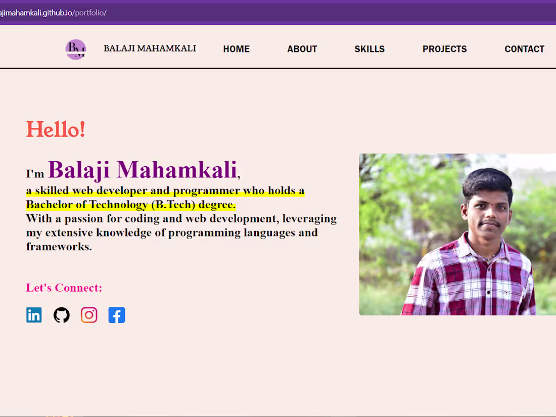 Cover image for Portfolio Website