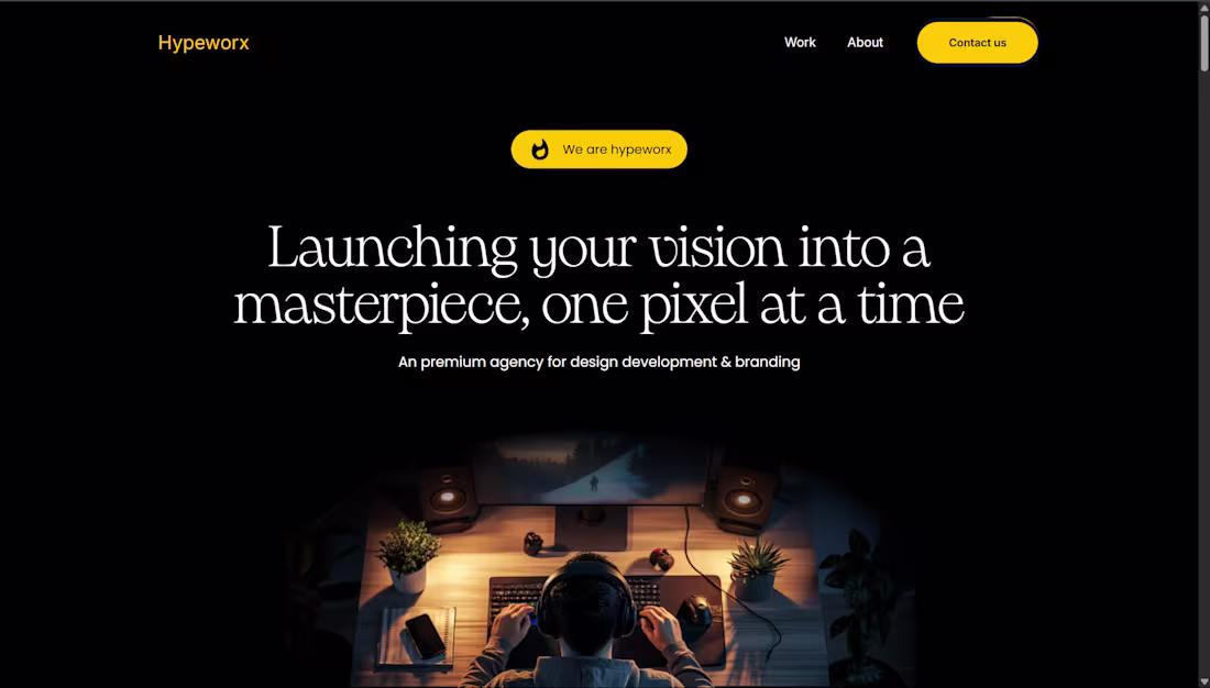 Cover image for Smooth animated landing page for Hypworx