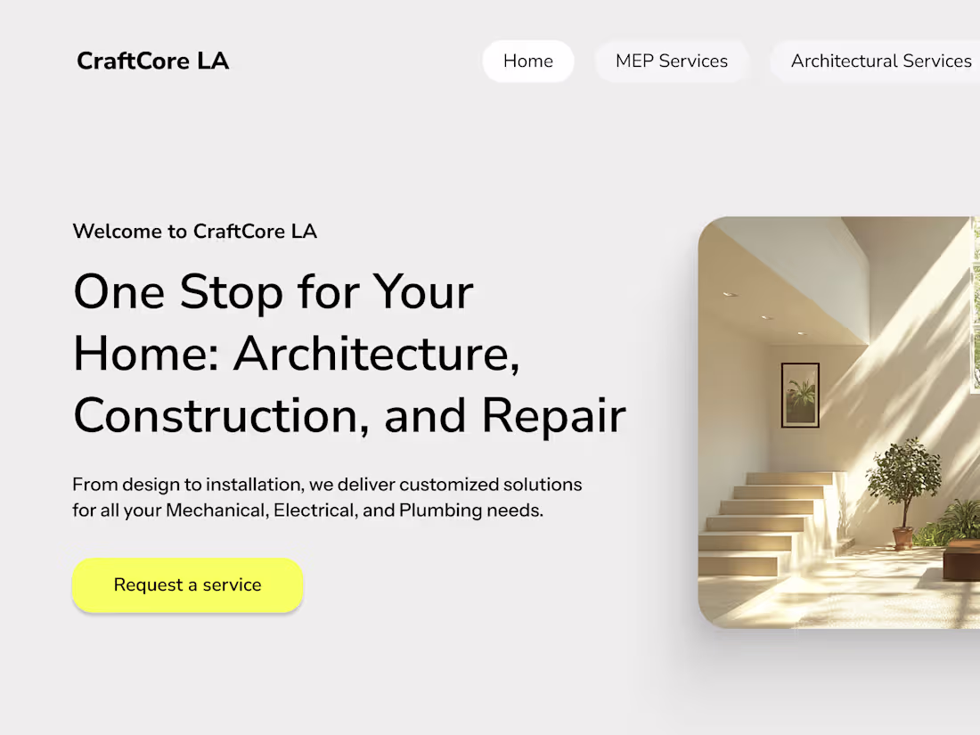 Cover image for MEP Engineering Website Design