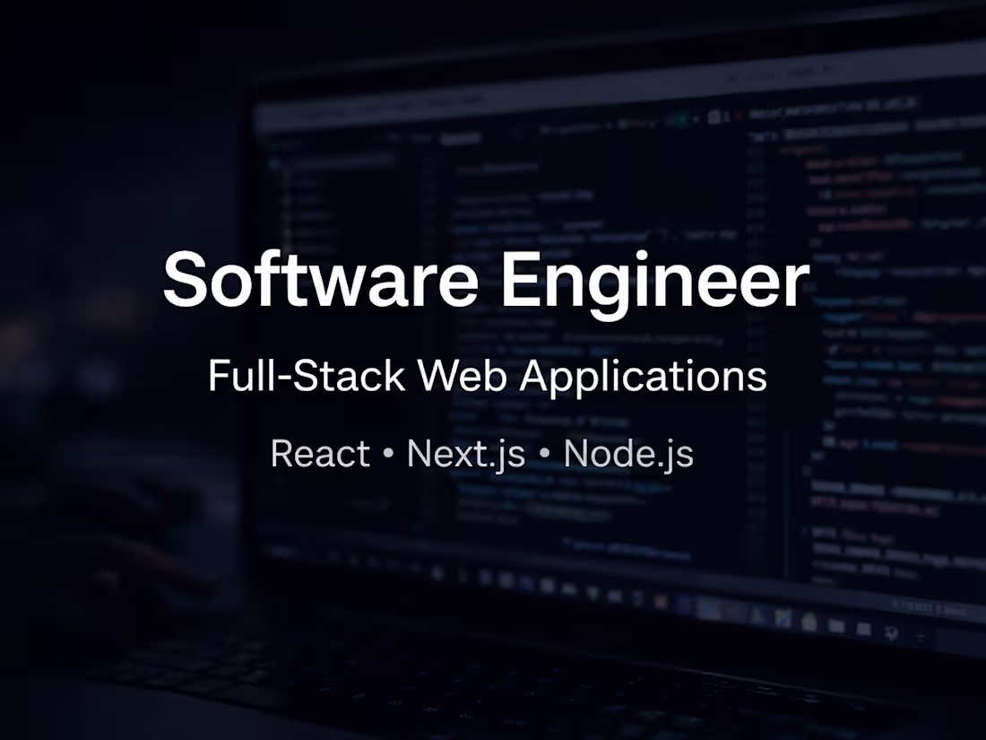 Cover image for Software Engineer | React | Node.js | JavaScript | GraphQL 