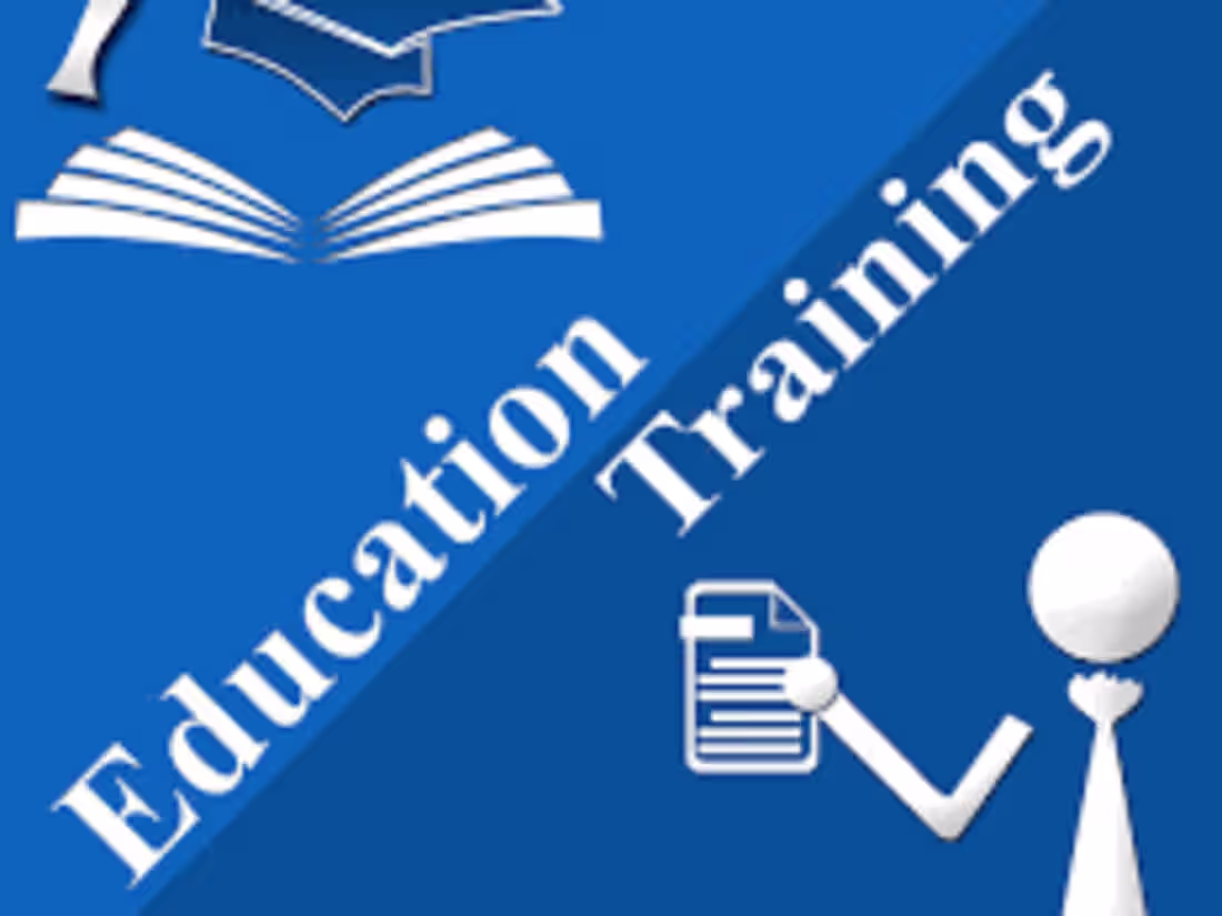 Cover image for Education and training