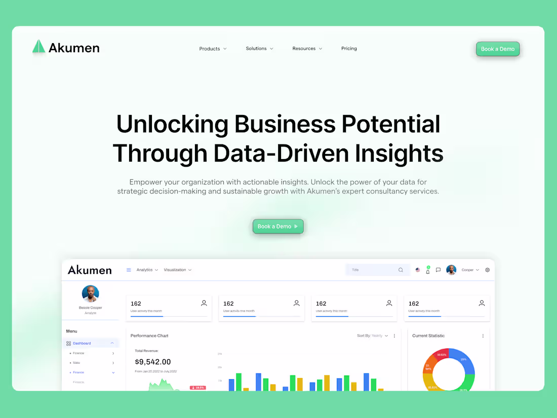 Cover image for Akumen Website (Webflow Development + Design)