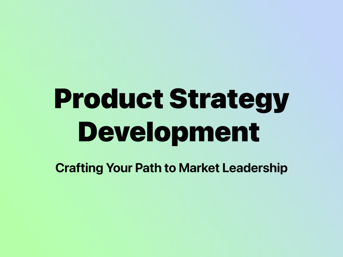 Cover image for Product Strategy Development 