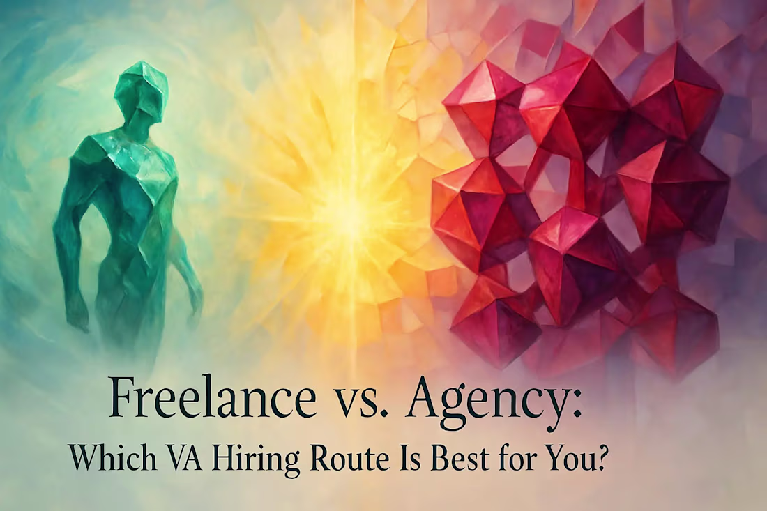 Cover image for Freelance vs. Agency: Which VA Hiring Route Is Best for You?