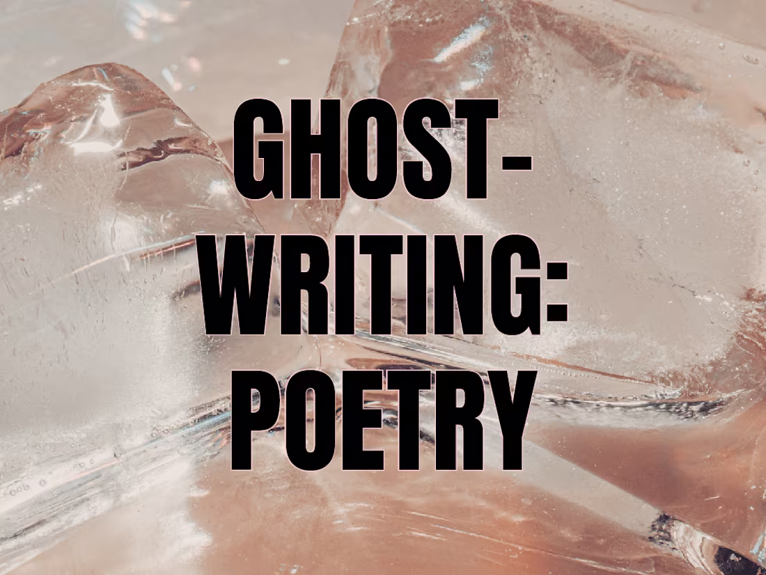 Cover image for Ghostwriting: Poetry
