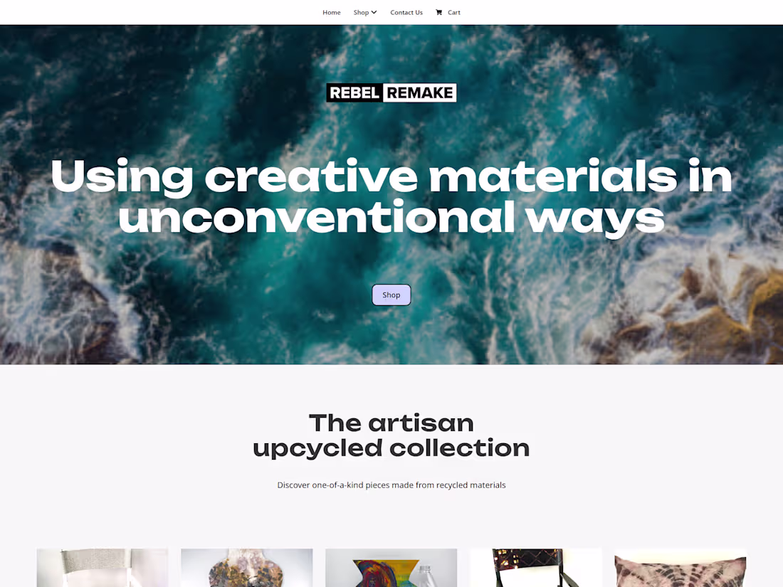 Cover image for Rebel Remake Artisan Upcycling - Website Build & Launch