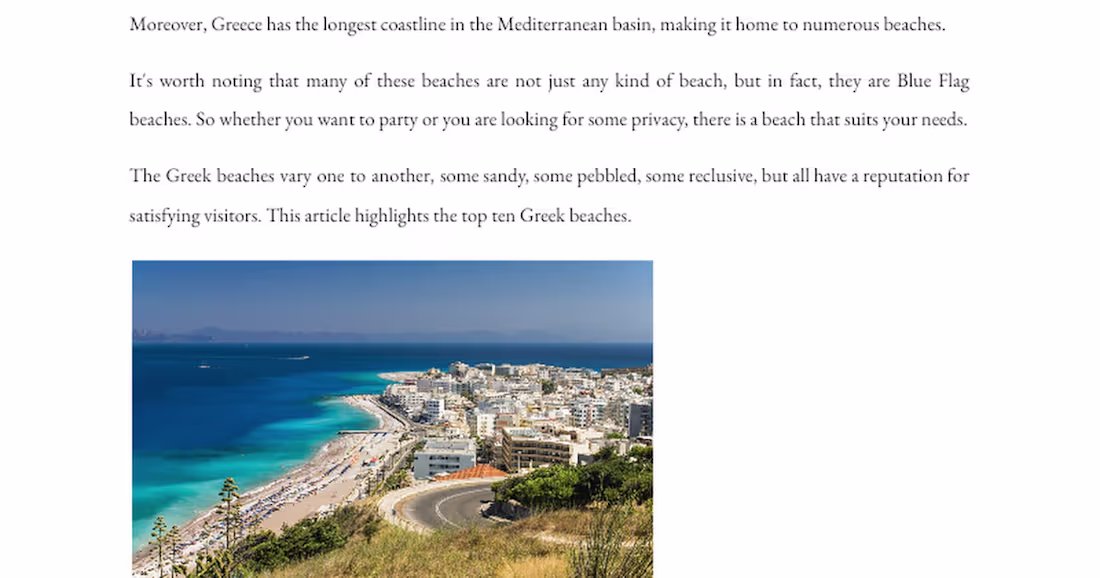 Cover image for TOP TEN BEACHES IN GREECE