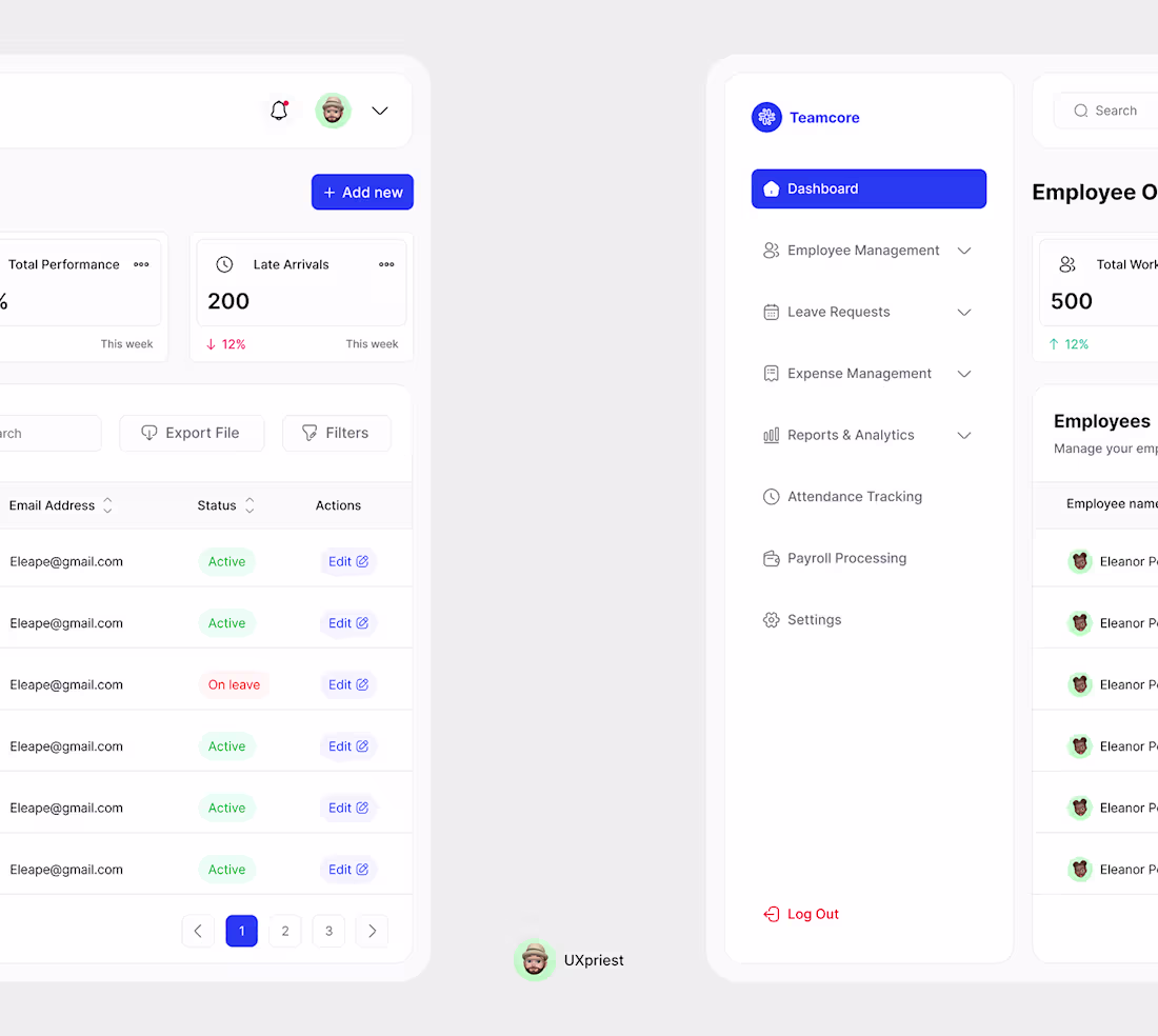 Cover image for Dashboard (Teamcore)
