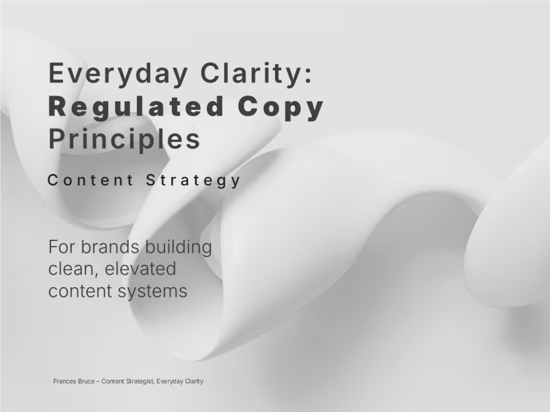 Cover image for Three Everyday Clarity principles that