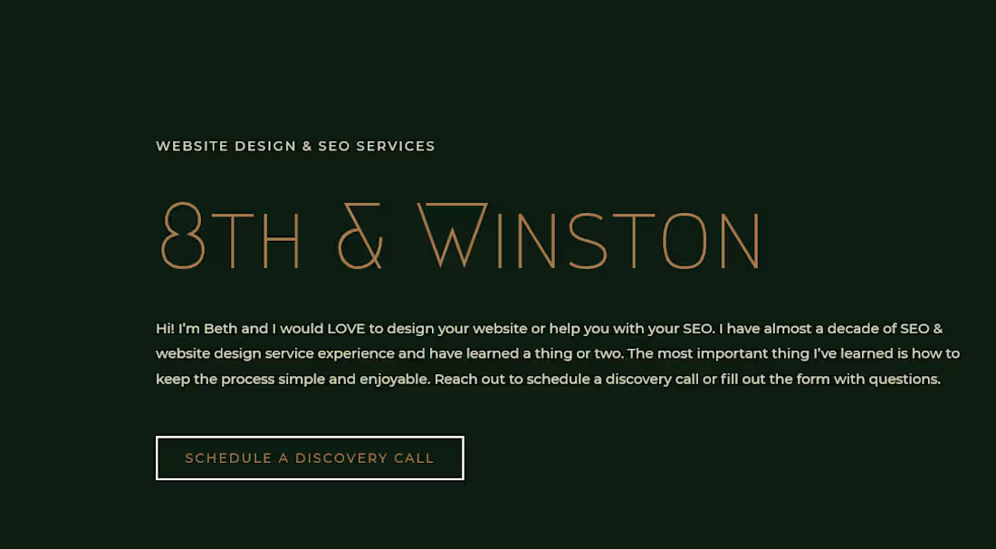 Cover image for SEO & Website Design | Digital Marketing | 8th & Winston