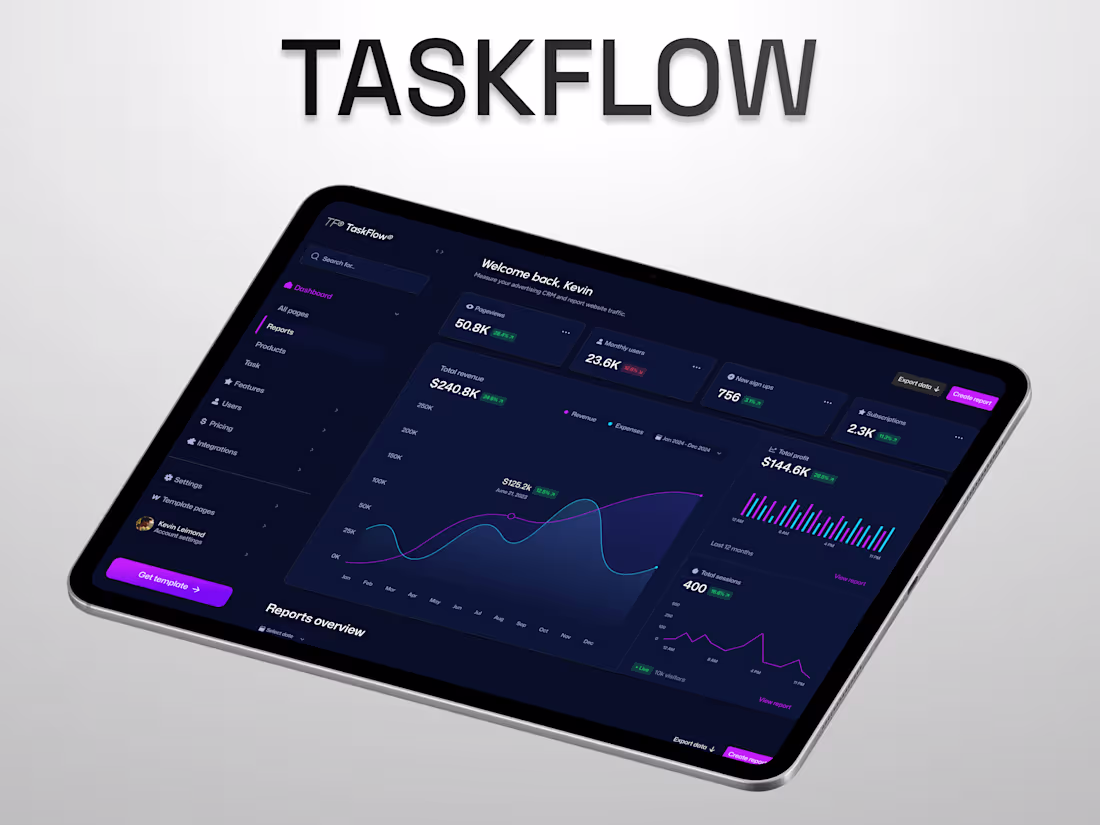 Cover image for TaskFlow – A Strategic B2B Landing Page for Workflow SaaS