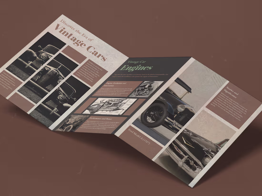 Cover image for Vintage Car - Magazine Design