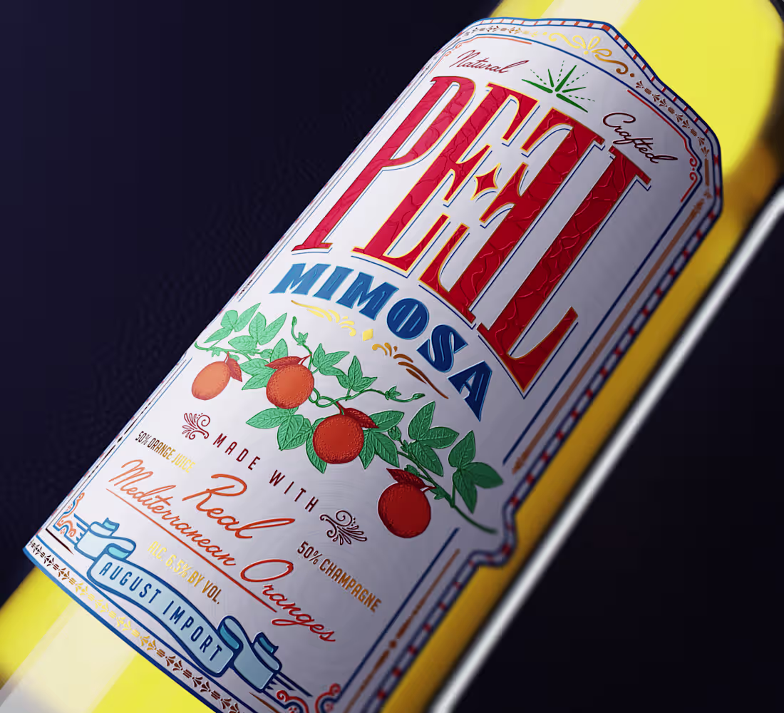 Cover image for Peel Mimosa Label Wine Product