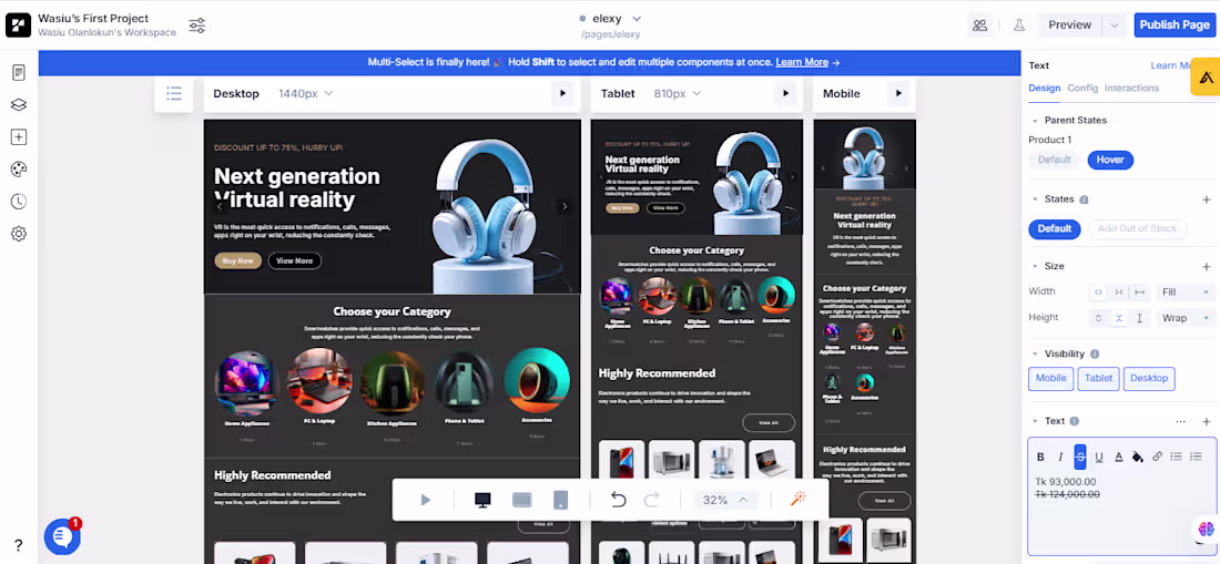 Cover image for Responsive Web Development Project
