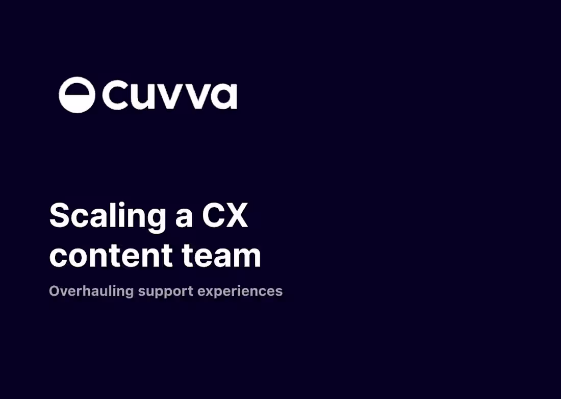 Cover image for Scaling customer support processes