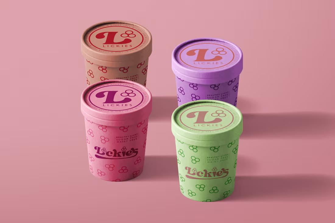 Cover image for Branding Lickies - ice cream brand