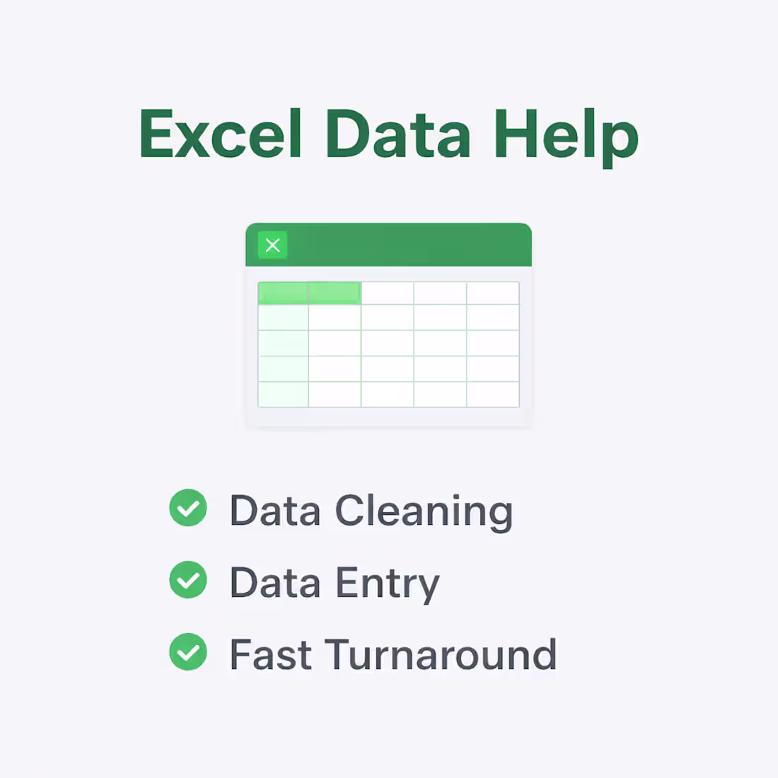 Cover image for Excel Data Cleaning & Data Entry Service