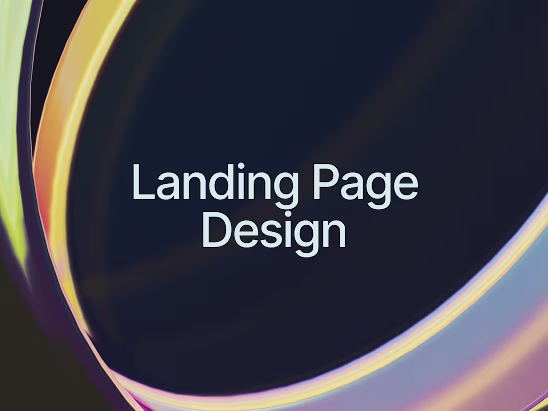 Cover image for Landing Page design