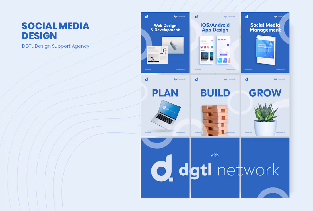 Cover image for Social Media Design for Different Clients