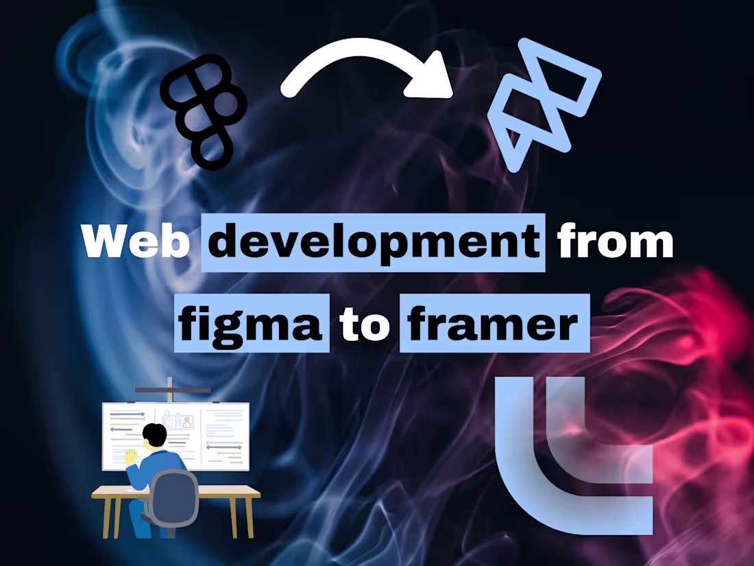 Cover image for web development from figma to framer