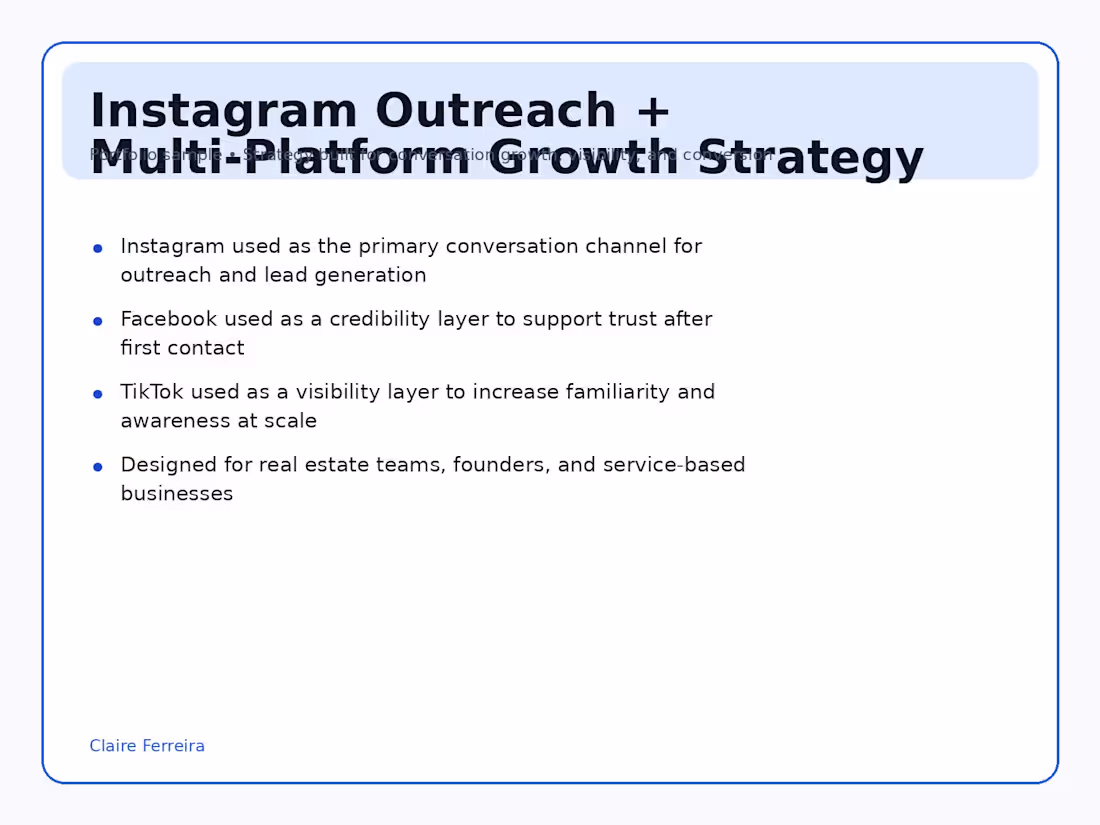 Cover image for Built an Instagram outreach and