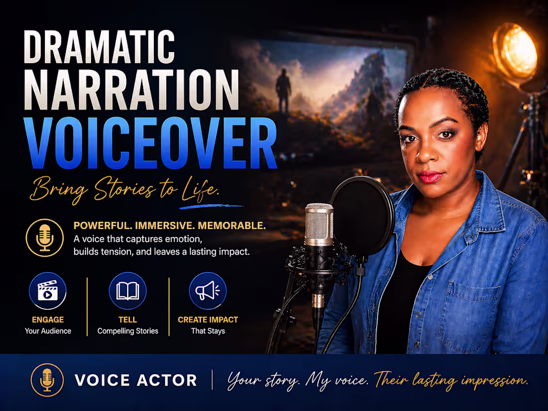Cover image for Dramatic Narration Voiceover – Cinematic
