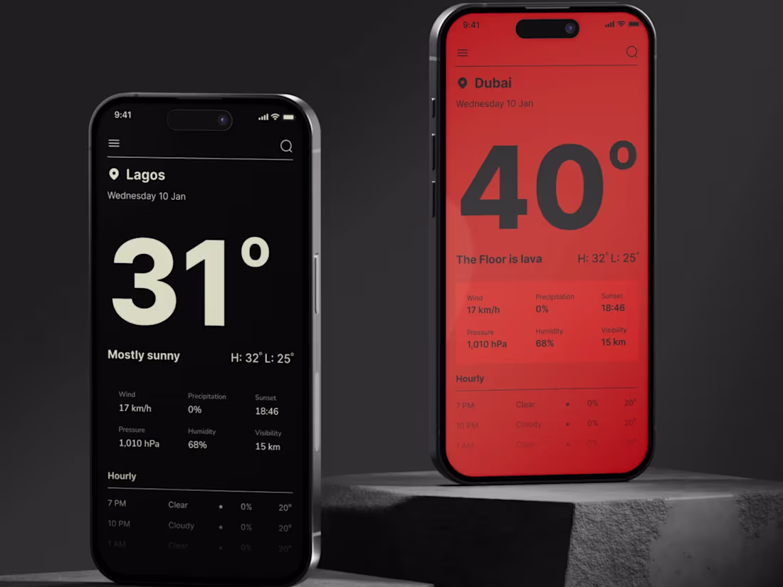 Cover image for https://www.behance.net/gallery/208289167/Weather-App