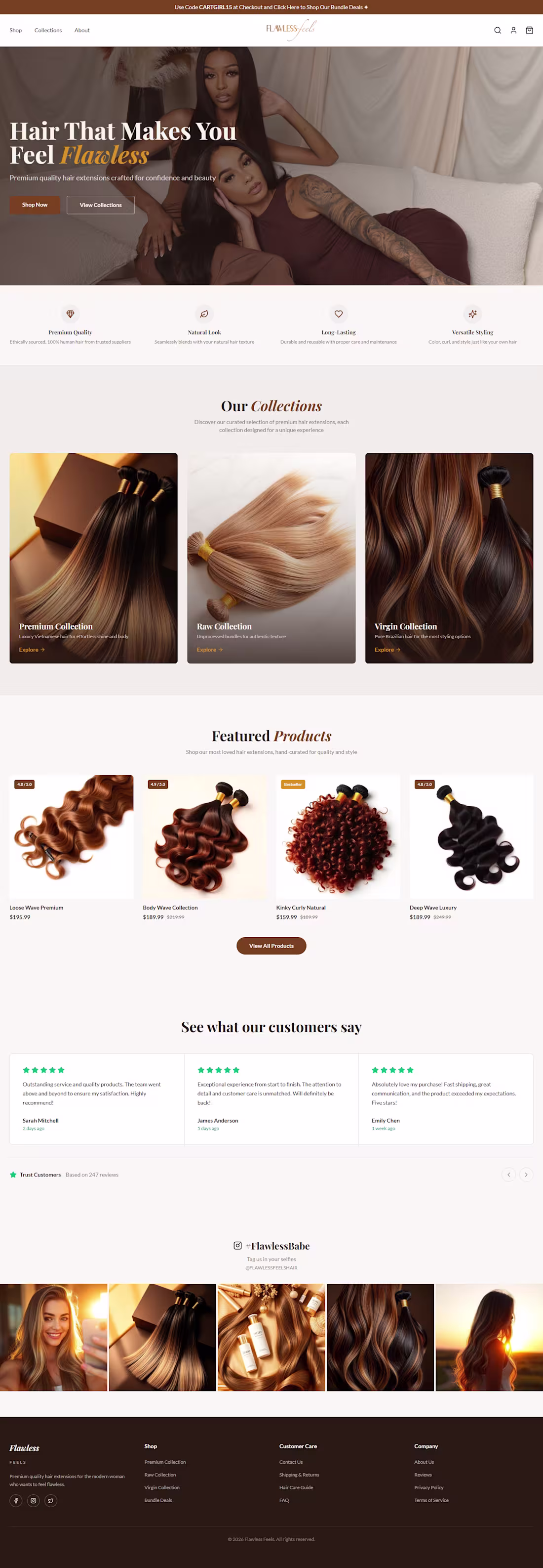 Cover image for Flawless Feel Shopify Store Design