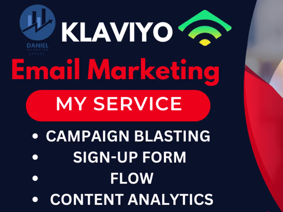Cover image for Set up klaviyo email marketing flows sales funnel campaign