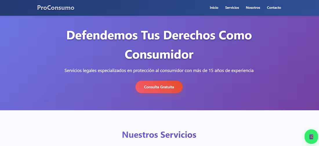 Cover image for Consumer Rights Website for ProConsumo