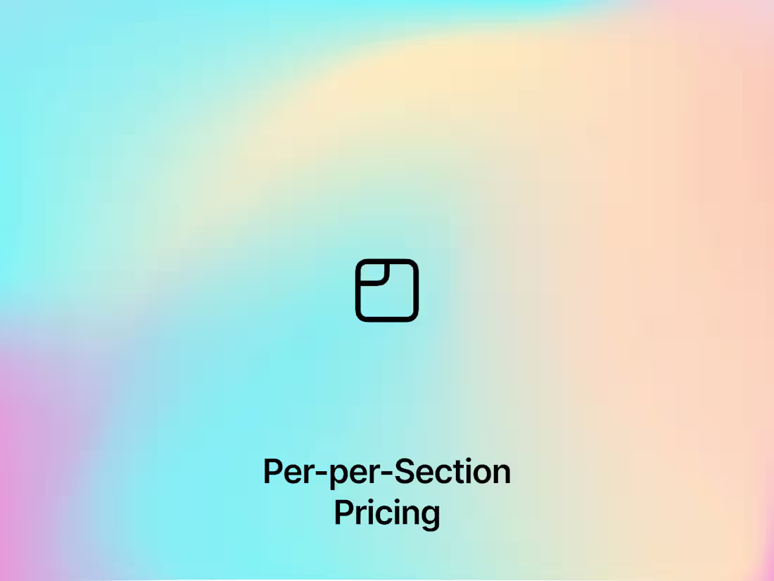 Cover image for Pay-per-Section Pricing