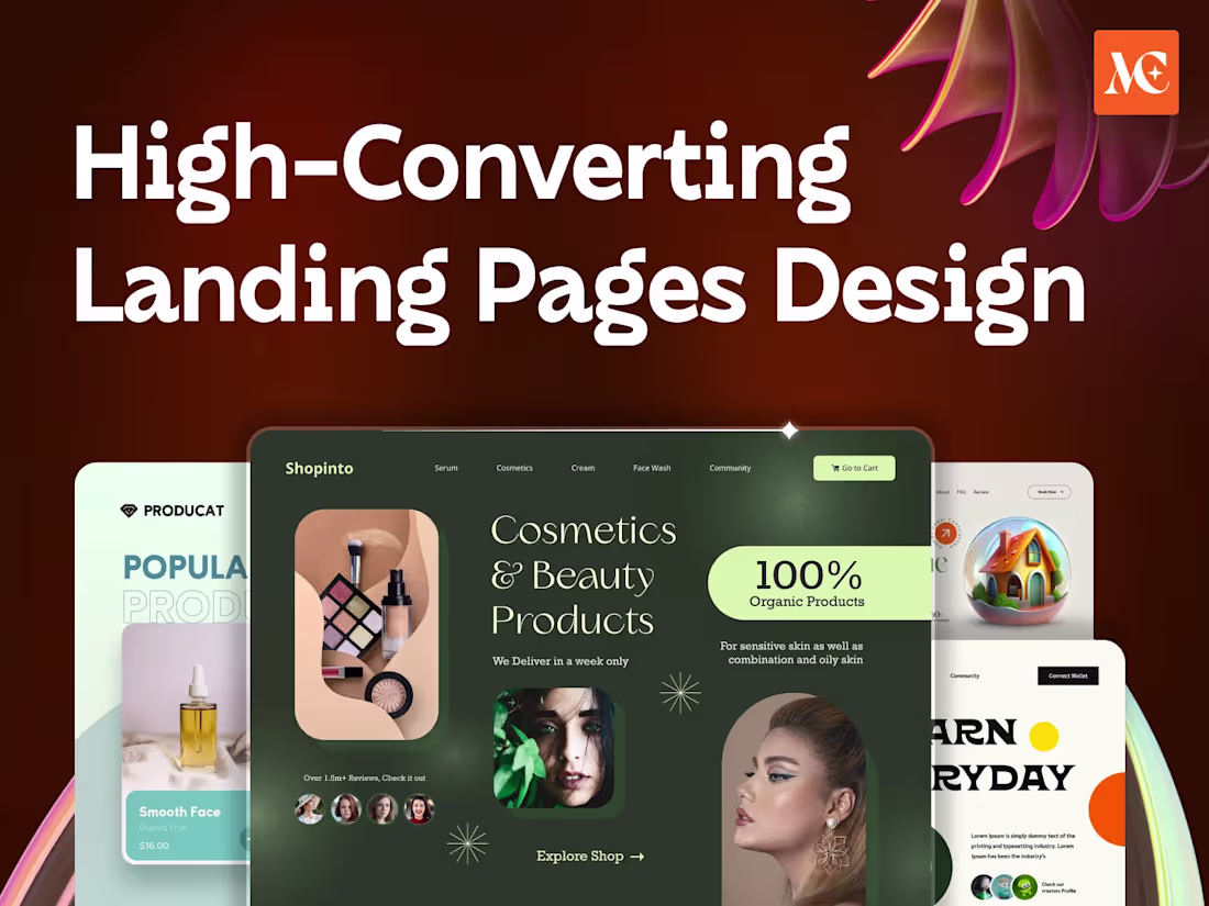 Cover image for High-Converting Landing Pages for Modern Startups