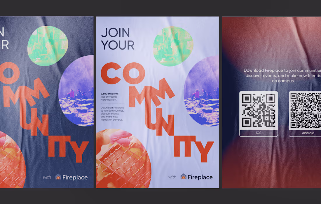 Cover image for Fireplace App Promotion Poster Design