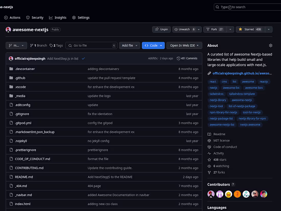 Cover image for Awesome Next.js