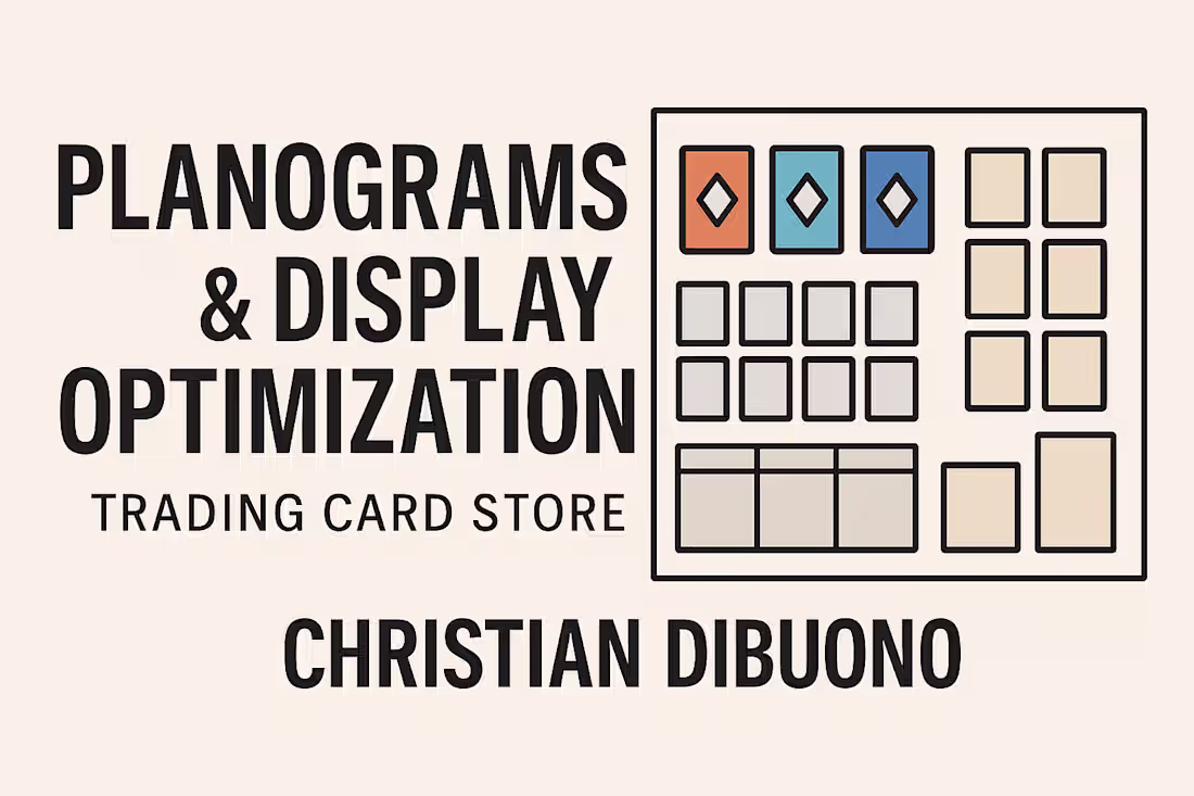 Cover image for Designed clean planograms for a trading card store to improv...